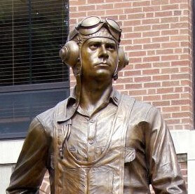 Bronze sculpture of Cecil Harris by Benjamin Victor.